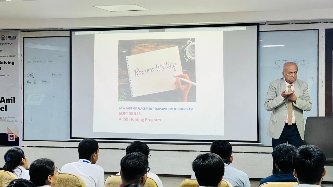 PEP AT CHARUSAT UNIVERSITY FOR 200 MBA STUDENTS - Photo 1
